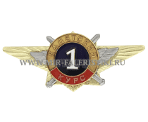 Знак 1 курс Кадетский (по образцу офицерской классности)