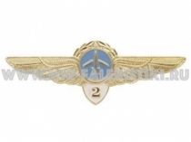 ЗНАК КЛАССНОСТЬ ГВФ ПИЛОТ 2 КЛАСС