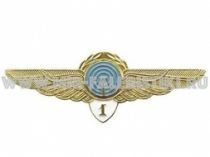 ЗНАК КЛАССНОСТЬ ГВФ 1 КЛАСС БОРТРАДИСТ