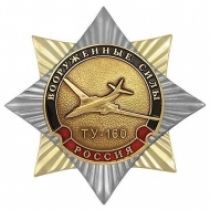 Знак ТУ-160 Вооруженные Силы Россия